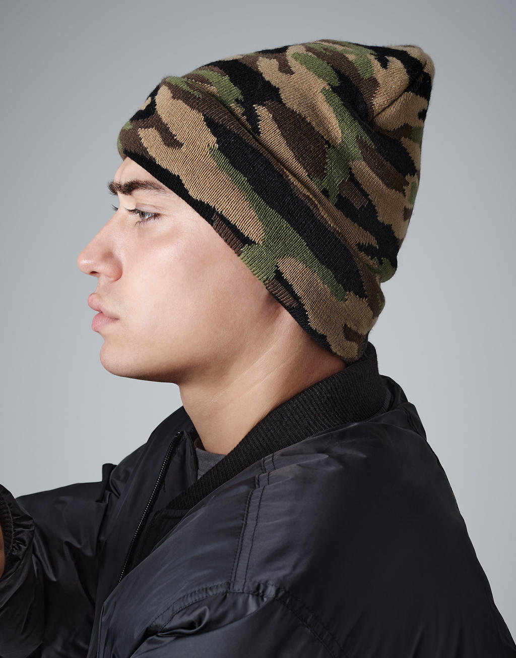 Beechfield Zimní čepice Camo Cuffed Beanie