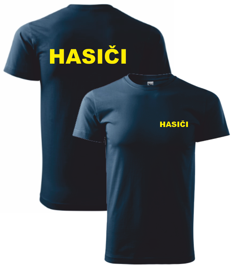 Tmavě modré  tričko pro hasiče