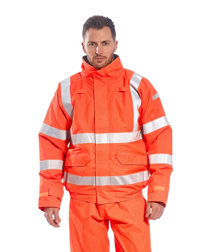 Bunda bomber Bizflame Rain Hi-Vis Antistatic FR