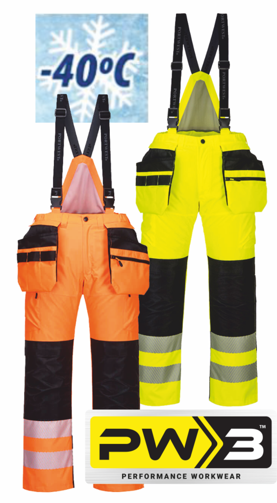 PW3 Hi-Vis zimní kalhoty